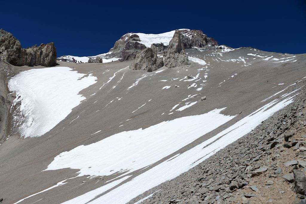 07 Aconcagua East Face And Polish Glacier Slowly Go Out Of View Climbing From Camp 1 To Ameghino Col On The Way To Camp 2